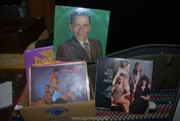 A quantity of LP's including Boney M, Gracie Fields, Frank Sinatra, Abba.