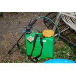 A garden sprayer.