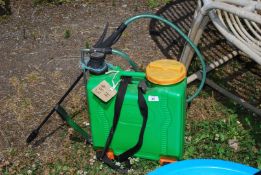 A garden sprayer.