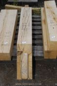 An oak brace 6 3/4" x 11" x 53" long.