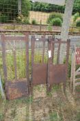 Three iron sluice gates.