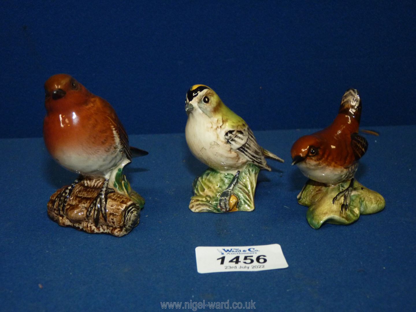 A Beswick Robin, Goldcrest and Wren, all in good condition.
