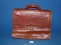 A good quality Gianpiero Olivieri Italian made leather Briefcase.