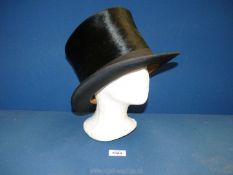 A Lincoln Bennett & Co black top Hat 'by Royal Warrant' written into the lining.