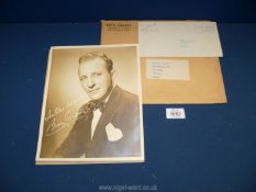 A photograph of Bing Crosby and a letter signed 'Bing' dated June 1, 1949.