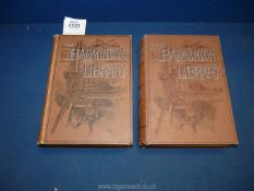 Two volumes of Badminton Library: 'Driving' and 'Hunting'.