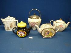 Four Teapots including Sadler,