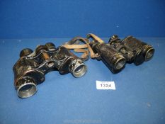 Two pairs of Binoculars, one being by Lumex 8 x 25.