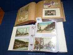 Two albums of vintage Postcards of rural scenes, Northern provinces, Victorian ladies,