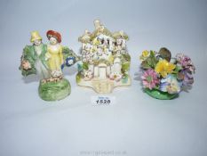 A Crown Staffordshire posy,