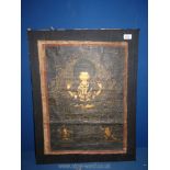 A good 19th century Sino-Tibetan Thangka gouache on linen,