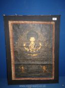 A good 19th century Sino-Tibetan Thangka gouache on linen,