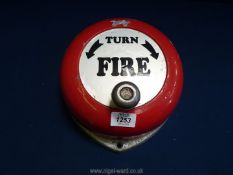 A 1970's fire alarm bell, 9'' diameter approx. overall.