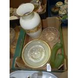 A small quantity of glass including Corbett dish, ashtray,