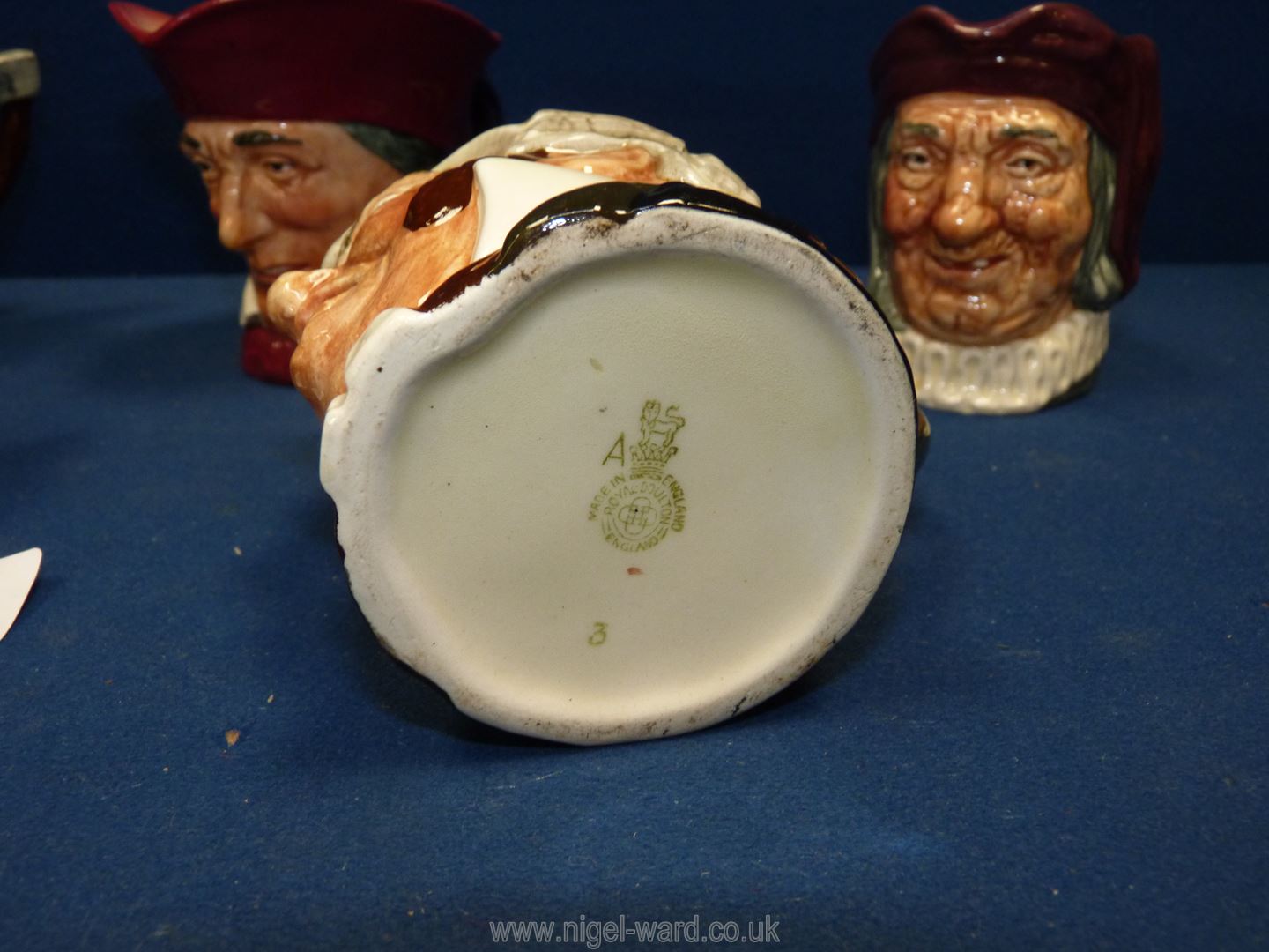 Five character jugs including Old Gaffer, Cardinal ( chip to rim), Cap'n Cuttle, - Image 2 of 3