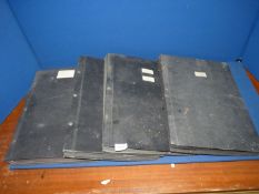 Four Bluebird Toys Company Scrap-books packed with press cuttings regarding their products relating