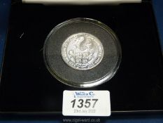 A ''Royal Mint'' £5 coin, 62.42 gms., cased with certificate.