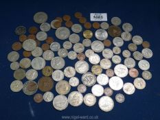 A quantity of English and Irish pre-decimal and decimal coins.