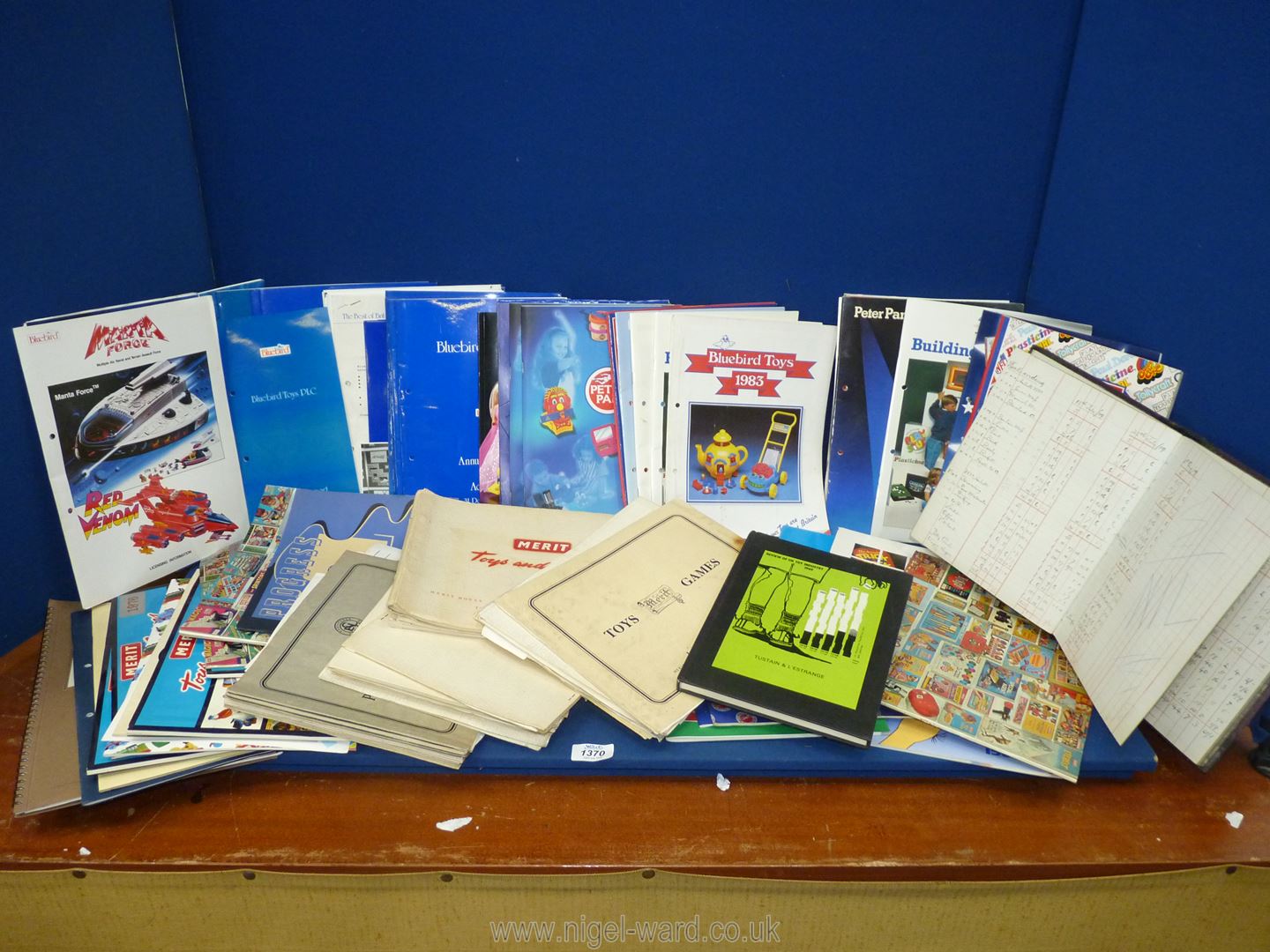 A large quantity of toy related memorabilia including illustrated Merit Toys & Games catalogues