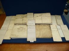 A quantity of indentures and legal documents (Bristol & Gloucester area and Bristol area),