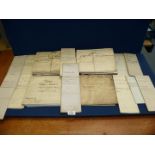 A quantity of indentures and legal documents (Bristol & Gloucester area and Bristol area),