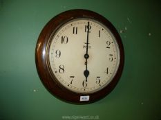 A Smiths 8 Day wall Clock with key.