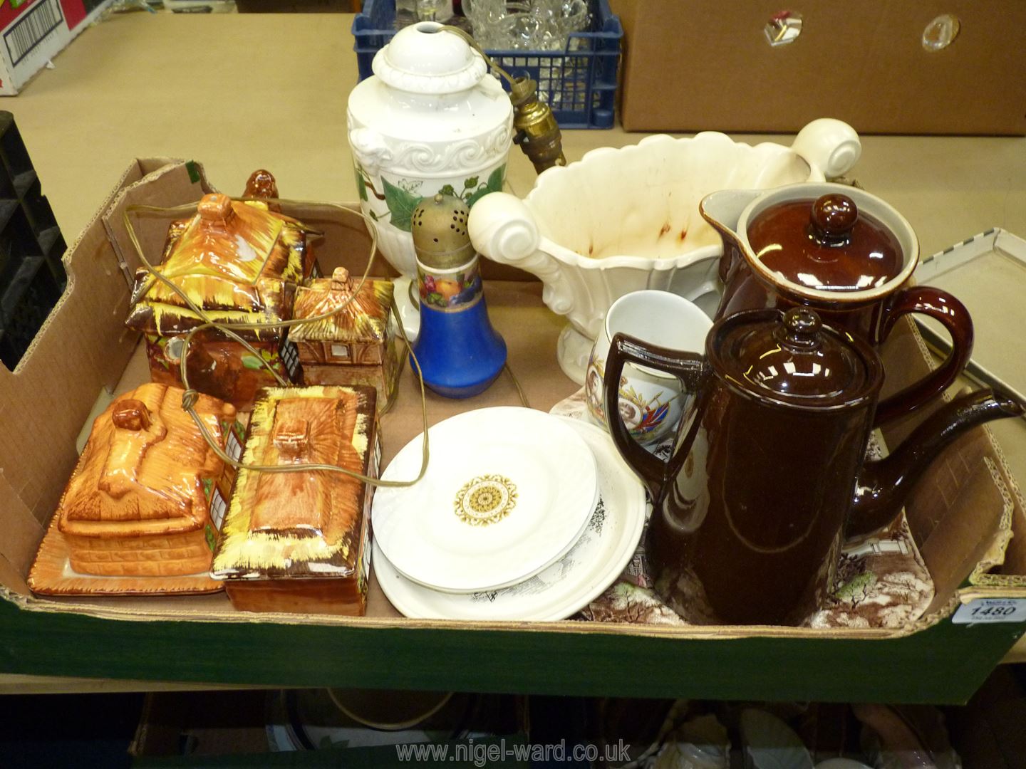 A quantity of china to include Country Cottages, teapot, cheese dome and butter dish, - Image 2 of 2