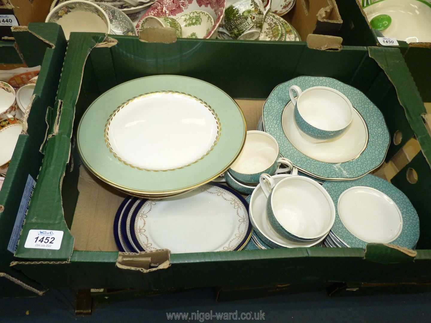 A quantity of Wedgwood breakfast ware including bowls, cups,