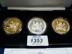 ''The Queen's Sapphire Coronation'' Coin collection, cased,