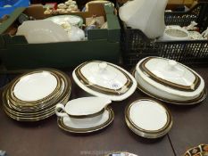 A quantity of Royal Doulton ''Cadenza'' dinnerware to include six dinner plates, six salad plates,