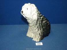 A Beswick Old English Sheepdog (crazed), 8 1/2" tall.