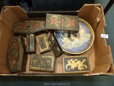 A quantity of tins including cash tins, William Crawford & Sons Ltd biscuits, Huntley & Palmer, etc.