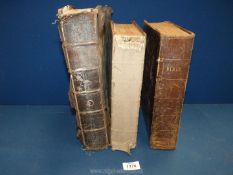 Volume I & II of The Illustrated Family Bible with many wood engravings,