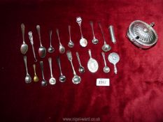 A small quantity of silver and epns including two miniature Vanity mirrors,