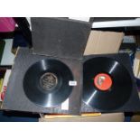A quantity of boxed gramophone and HMV records to include; Welsh & English Folk Songs, Lieder,