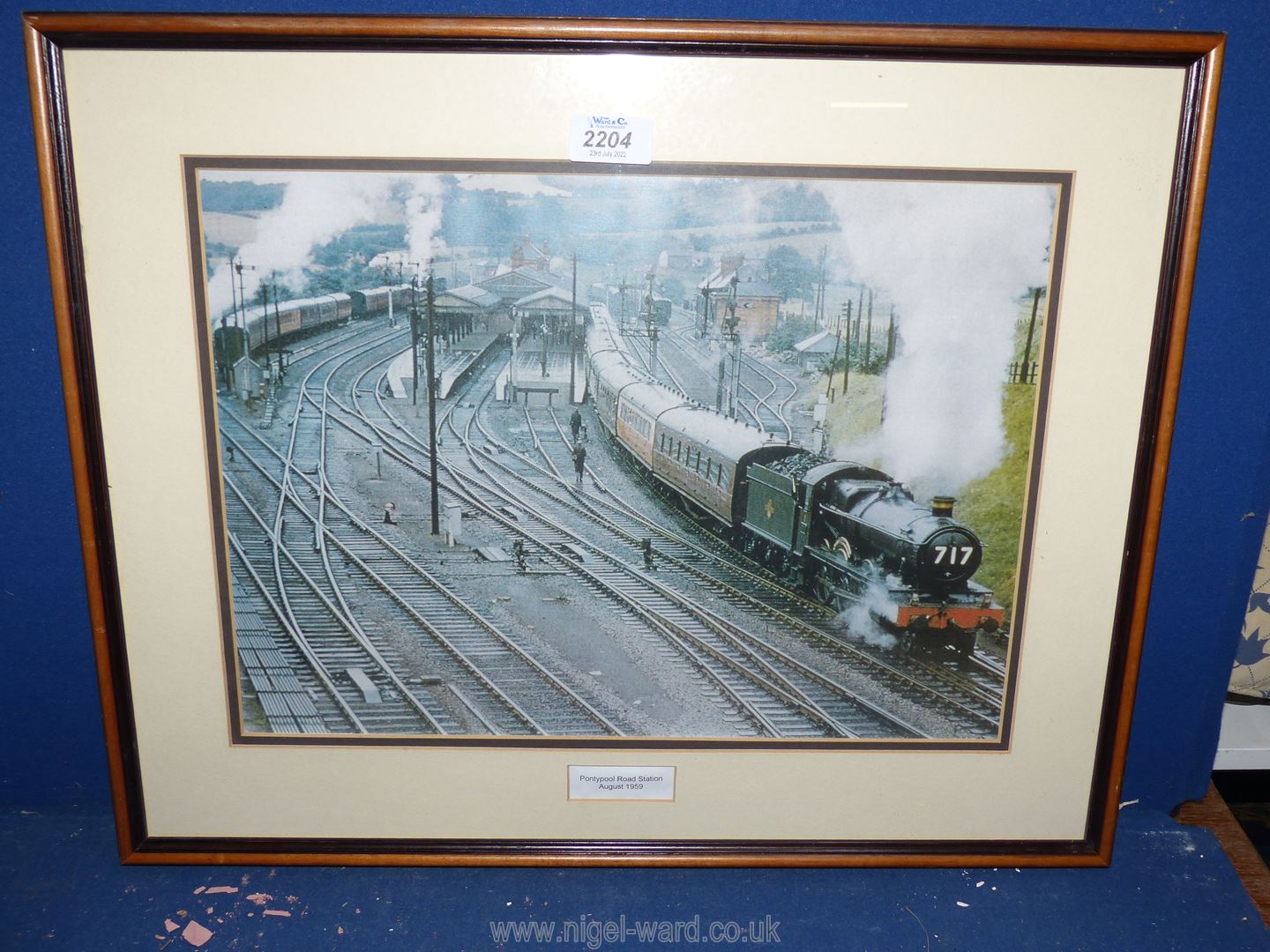 A Print taken from a photograph of Pontypool Road Station, August 1959.