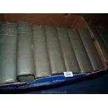 16 volumes of The Encyclopedia Britannica, Eleventh Edition.