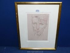 A framed and mounted limited edition Print titled "The Man Who Fell to Earth" (David Bowie) by