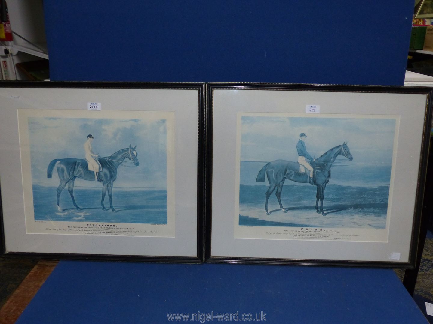 A large Print of the 1830 Epsom Derby Winner 'Priam' by J.F. - Image 2 of 4