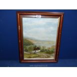 A framed Oil on canvas titled verso 'Homestead Donegal', signed lower right C. Fredlander.