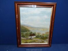 A framed Oil on canvas titled verso 'Homestead Donegal', signed lower right C. Fredlander.
