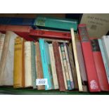 A box of books to include; Trollope A Commentary by Michael Sadleir, The Well of St.