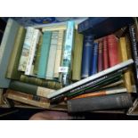 A box of books to include; The Contour Road Books of England, The Cotswold Country by Massingham,