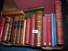 A box of books to include; English Literature, Travels and Adventures of Baron Munchausen,