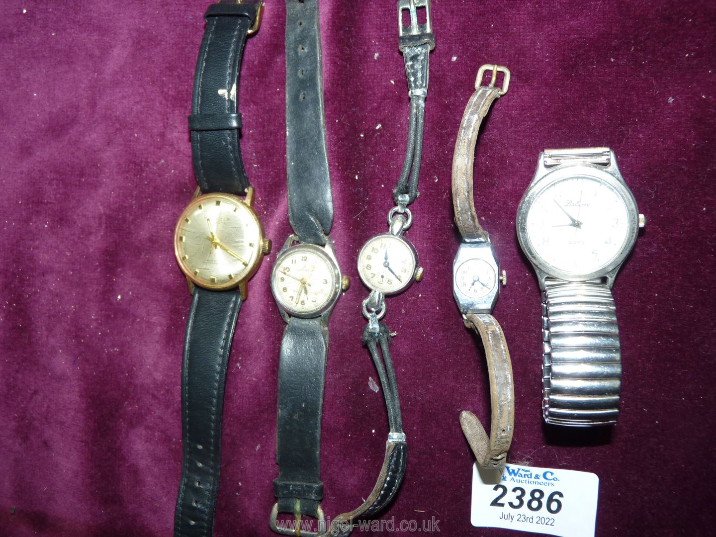 A quantity of wristwatches including a Tudor Royal cocktail watch (not working), - Image 2 of 3