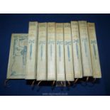 9 out of 10 volumes by Jane Austen, edited by Reginald Brimley Johnson, published by J.M.