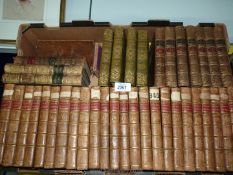 24 leather bound The Works of Dr Jonathan Swift, 7 volumes of The History of Sir Charles Grandison,