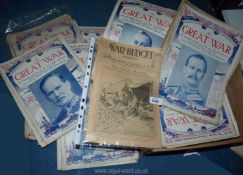 A large quantity of The Great War in Parts with a copy of The War Budget illustrated August 12th