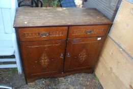 A sideboard 36" x 16" x 32" high.