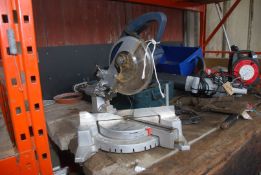 A Wickes sliding action chop saw.